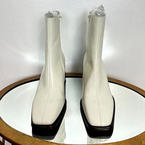 JEFFREY CAMPBELL Geist Square Toe Boot in Ice Size Size US 9 - Picture 3 of 11